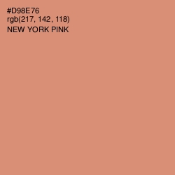 #D98E76 - New York Pink Color Image